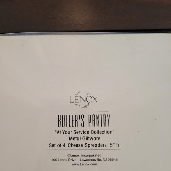 LENOX "At Your Service" collection cheese spreaders - Picture 3 of 3